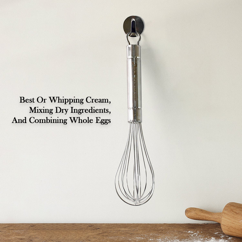Kitchen whisk designed for beating eggs and whipping cream effortlessly
