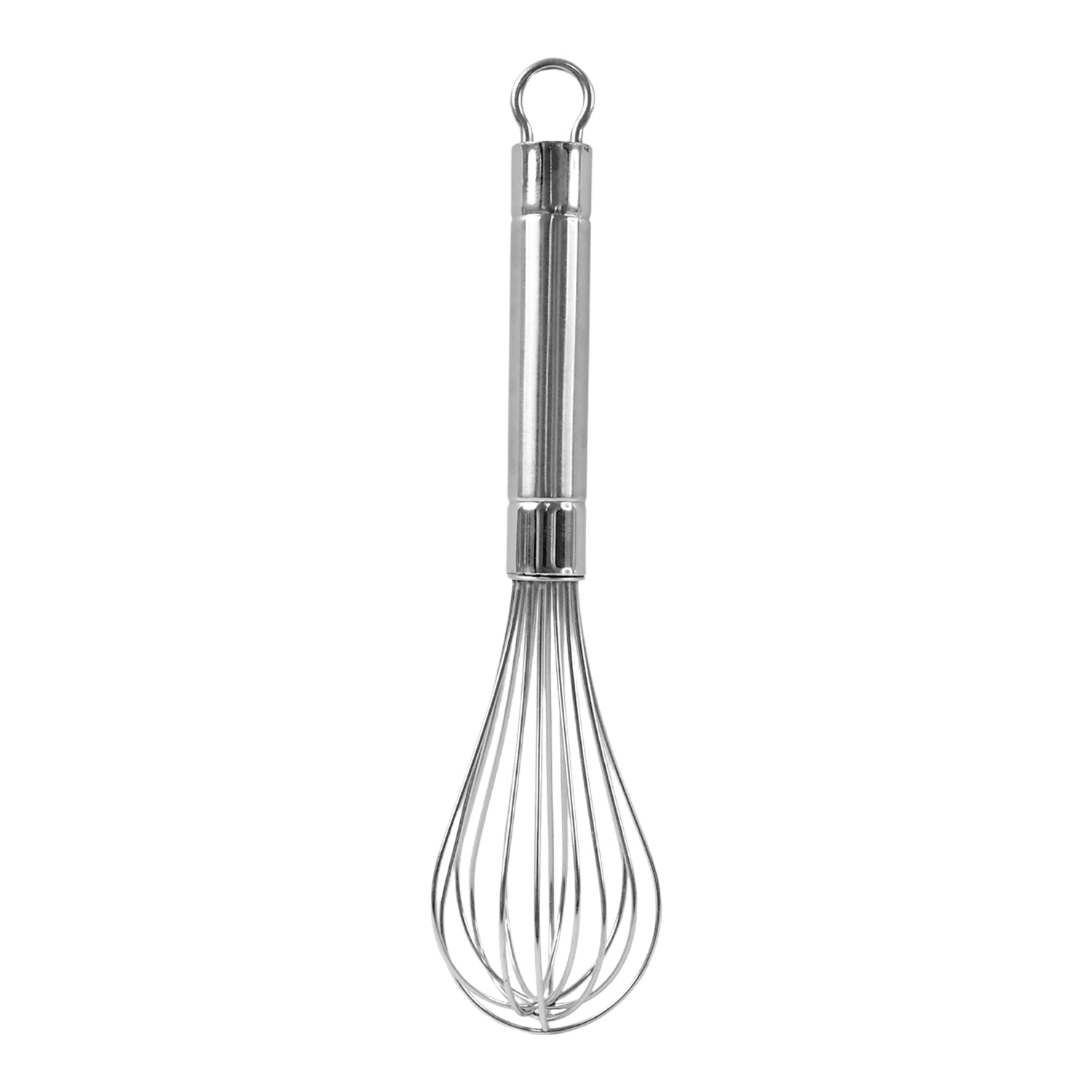 Mini hand whisk made of durable stainless steel with polished surface