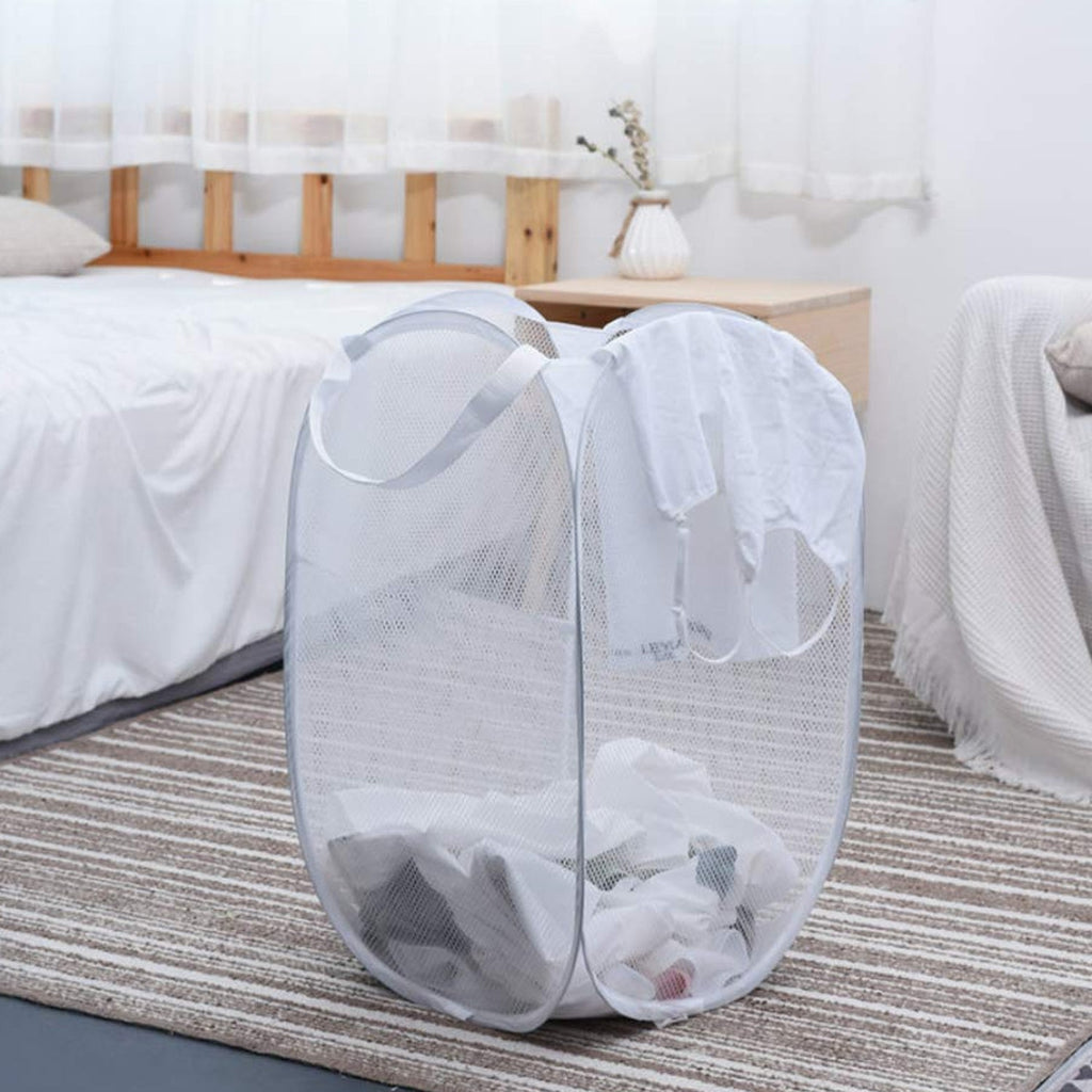 Laundry hamper basket with sturdy handles