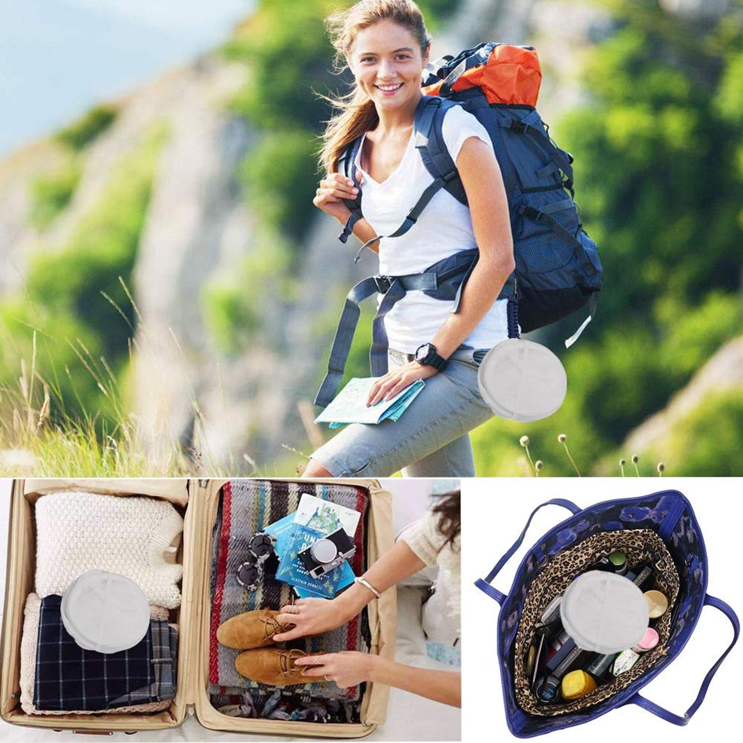 Versatile mesh laundry basket suitable for travel