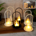 Set of 6 flameless LED candles in wind light style for decorative lighting