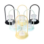Flickering LED lights in plastic wind light style flameless candles