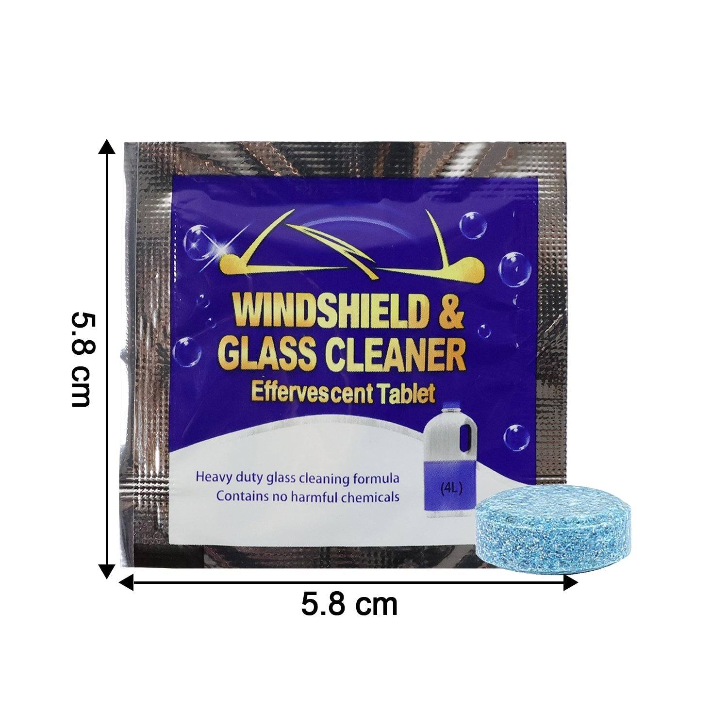 Car windshield cleaning tablets pack of 10 in a compact box