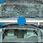 Rain repellent solution complementing windshield detergent powder