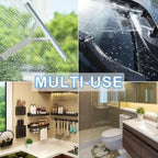 Automotive windshield cleaning with detergent powder