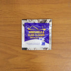 Single piece car windshield cleaning effervescent tablet