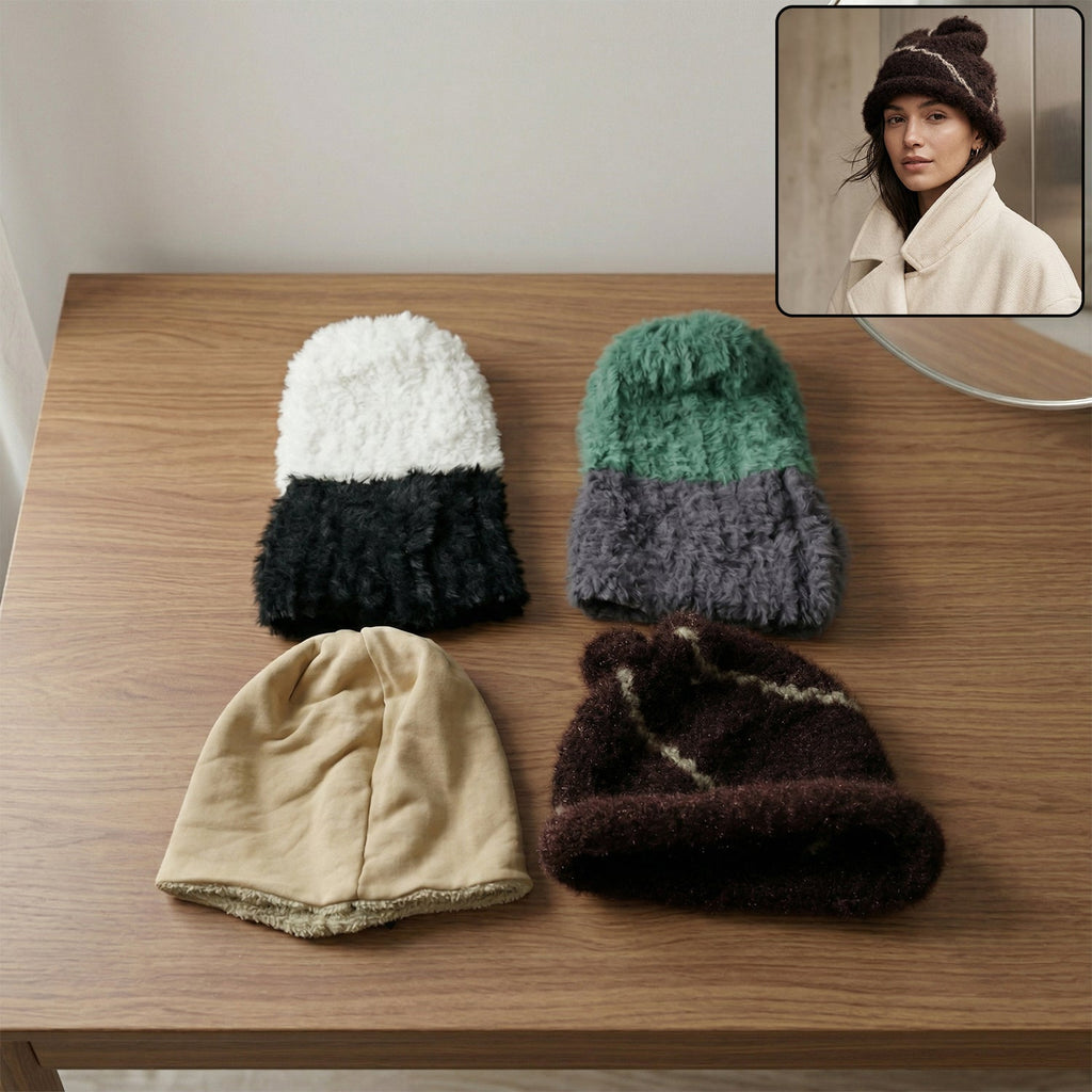 Beanie styled on mannequin in winter outfit