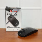 Front view of the Compshop Wireless Mouse, ready for setup with a laptop or PC.