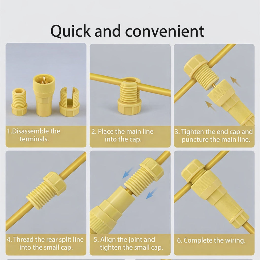 Pin tool demonstrating installation of wire connector