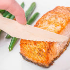 Eco-friendly birchwood wooden knives with smooth, splinter-free finish