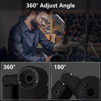 Portable rechargeable LED work light suitable for home use
