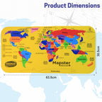 Close-up image focusing on Mapster foam puzzle pieces' texture and design