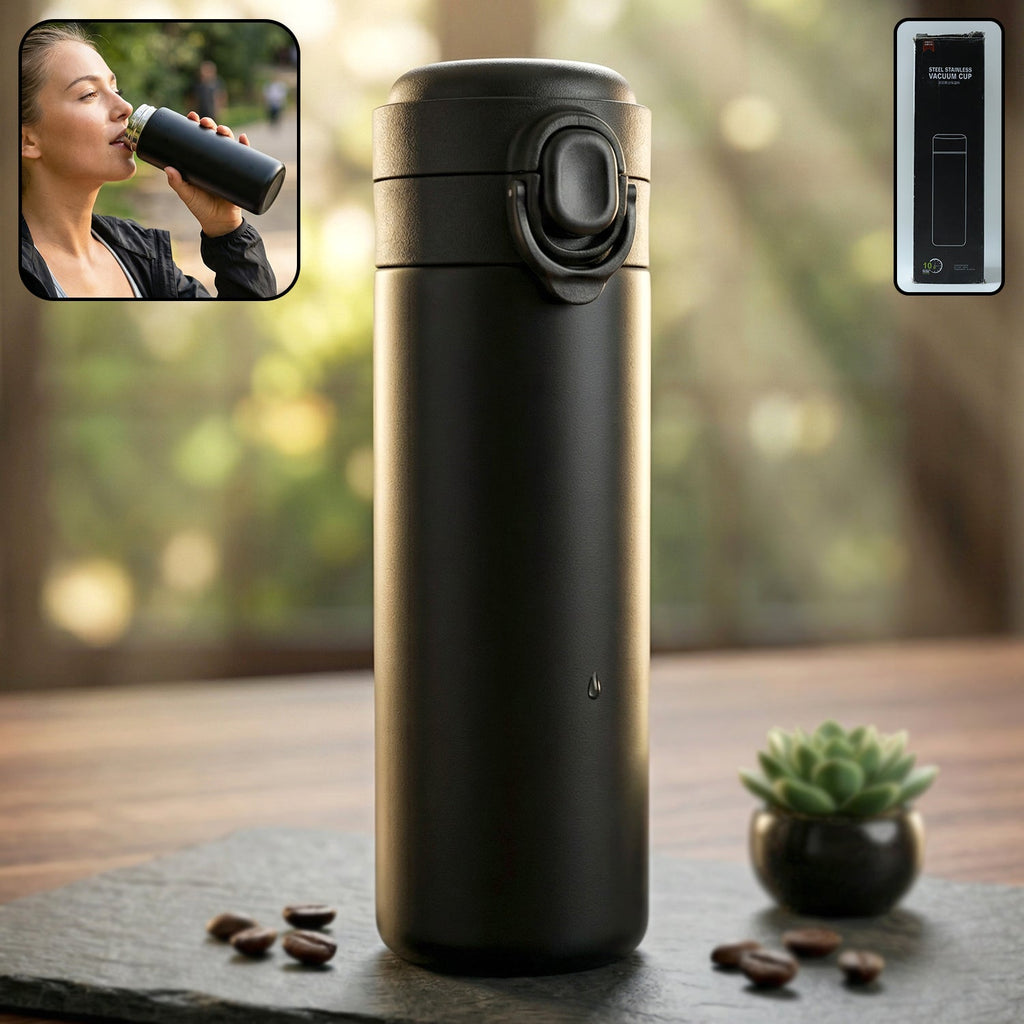 Insulated steel water bottle perfect for daily hydration
