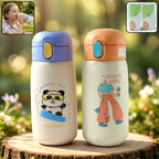 Durable stainless steel kids water bottle 420ml