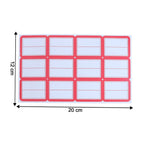 Multiple sheets of durable self-adhesive shipping label stickers