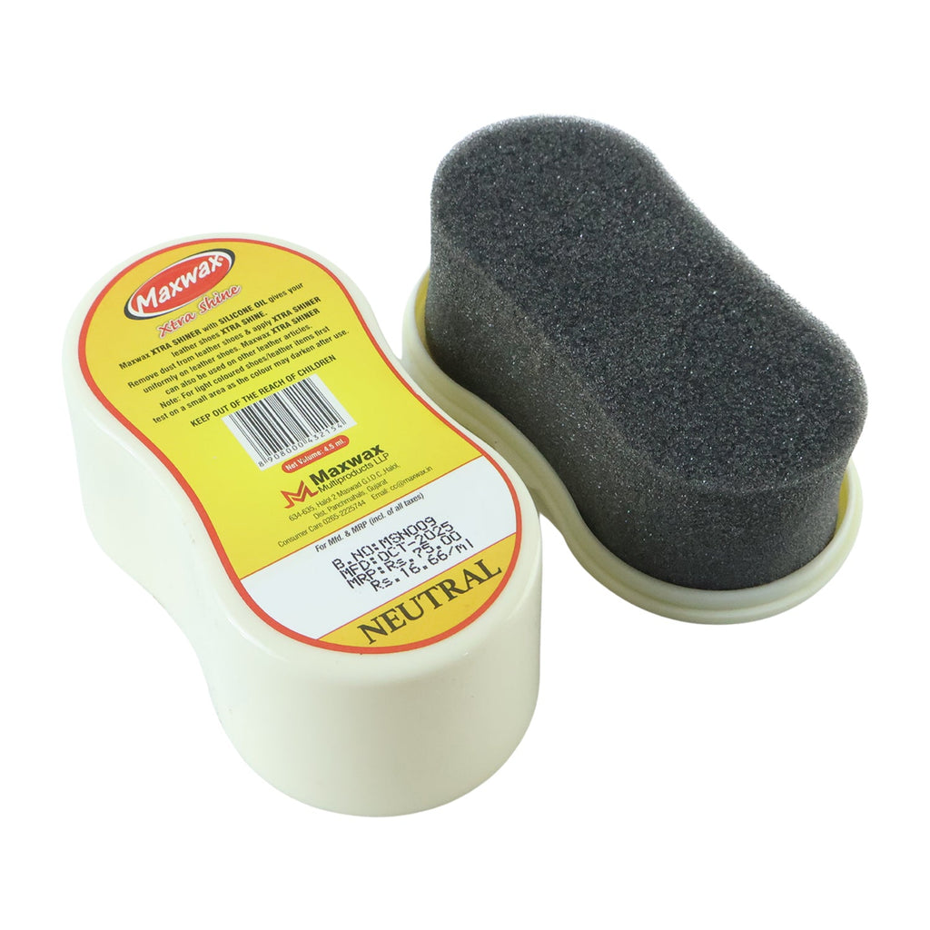 Portable compact shoe cleaning sponge