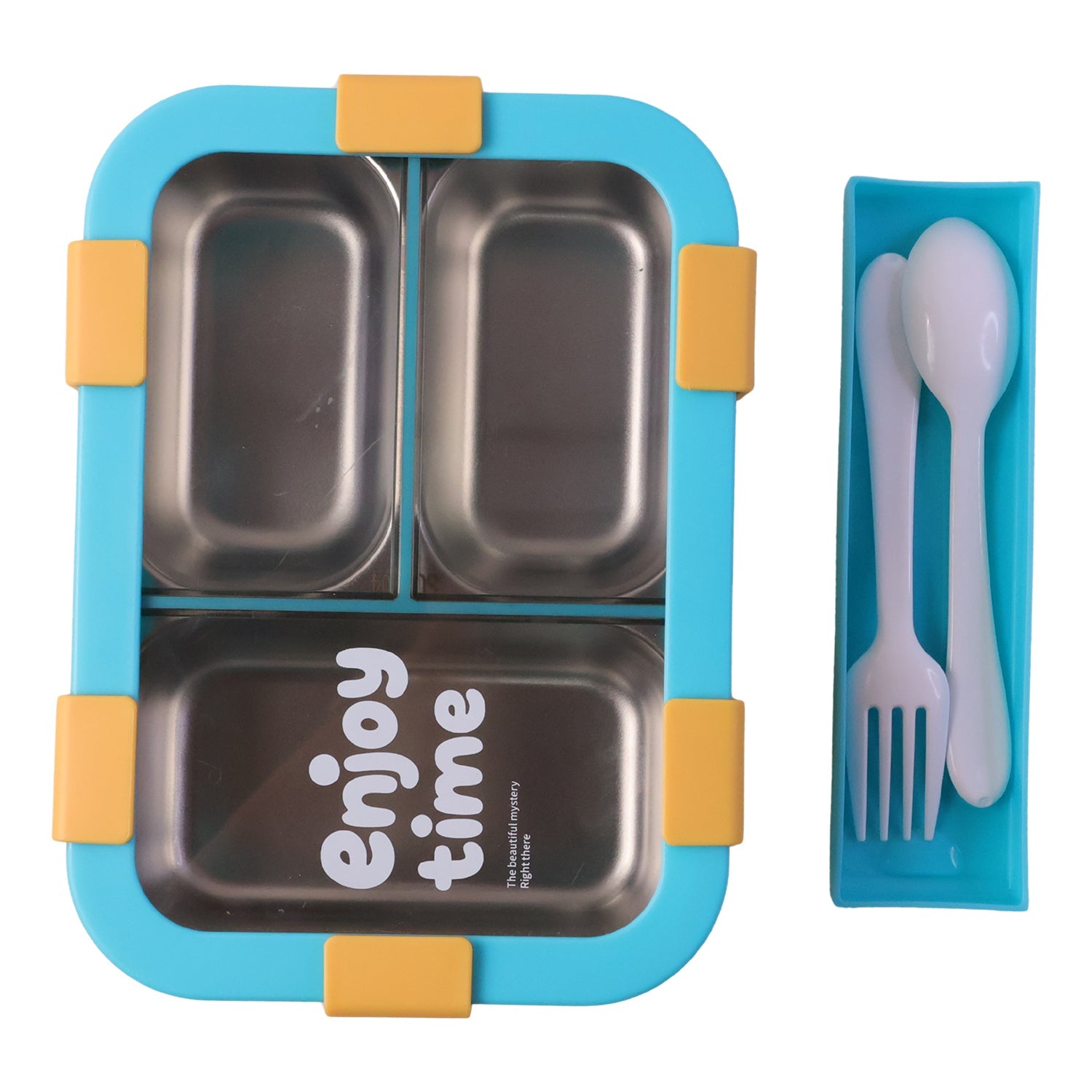 Leak-proof stainless steel food container for kids and adults