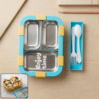 Airtight stainless steel lunch box in vibrant color