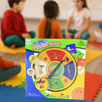 Yoga Spinner Game components including wheel and instructional cards