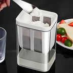 Yogurt maker filtering container showing whey separation for thick Greek yogurt.