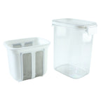 Fine mesh strainer basket designed for creamy homemade Greek yogurt preparation.