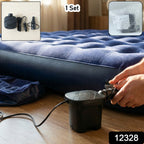 Compact car tire inflator with portable air compressor set