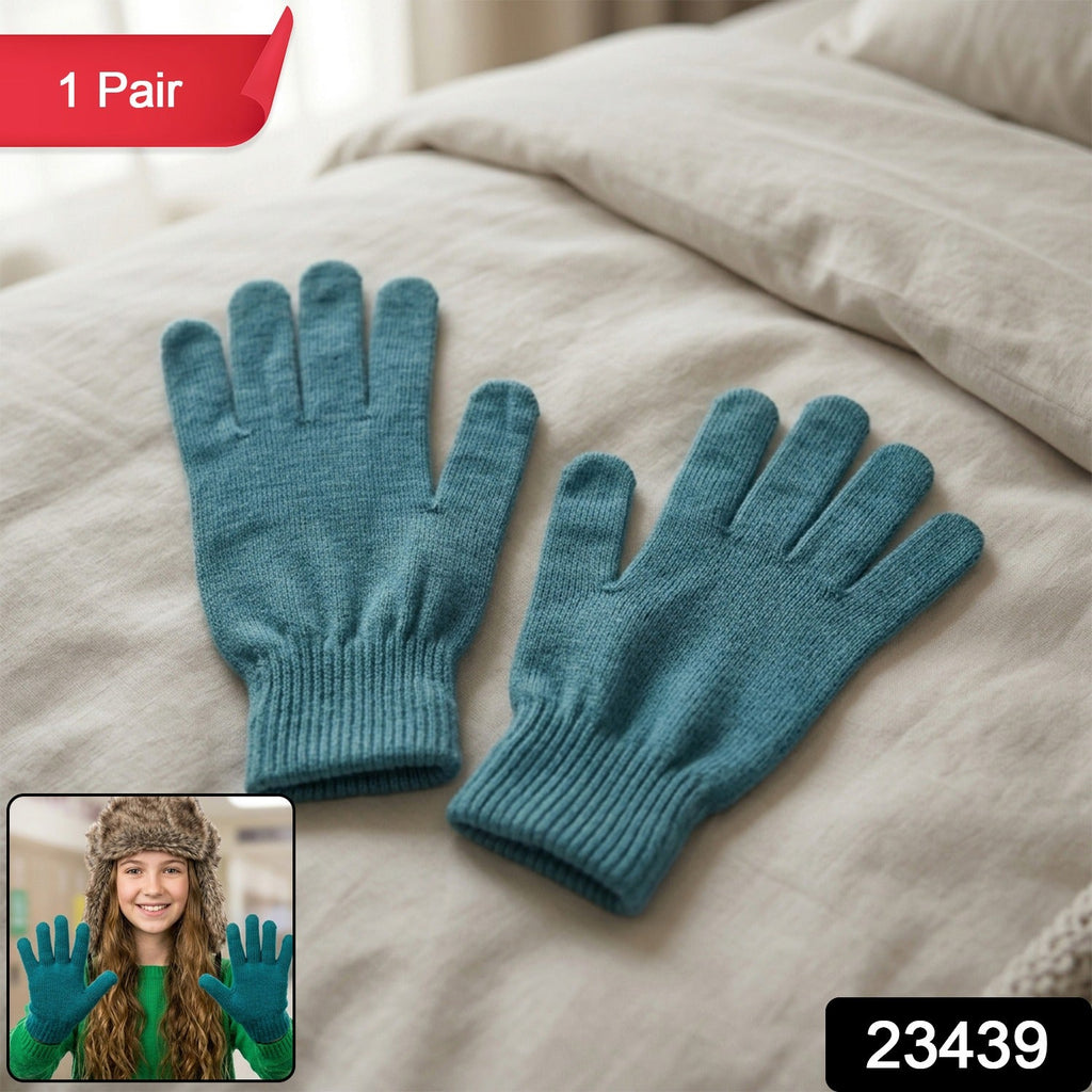 soft stretchable wool gloves on display