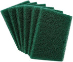 Arrangement of six aqua green scrub sponges for versatile home use.