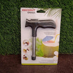 Coconut opener tool designed for efficient drilling into coconuts.