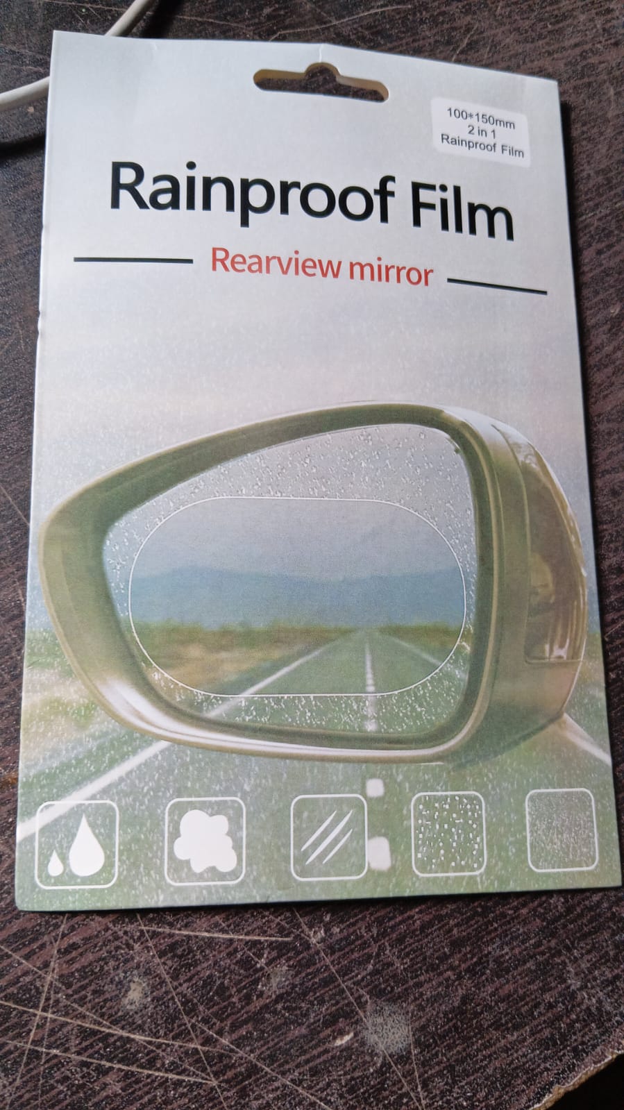 Anti-scratch and waterproof film applied to car mirrors and side windows