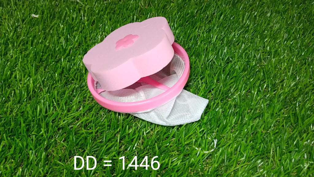 Dimensions of the washing machine lint catcher displayed for reference.