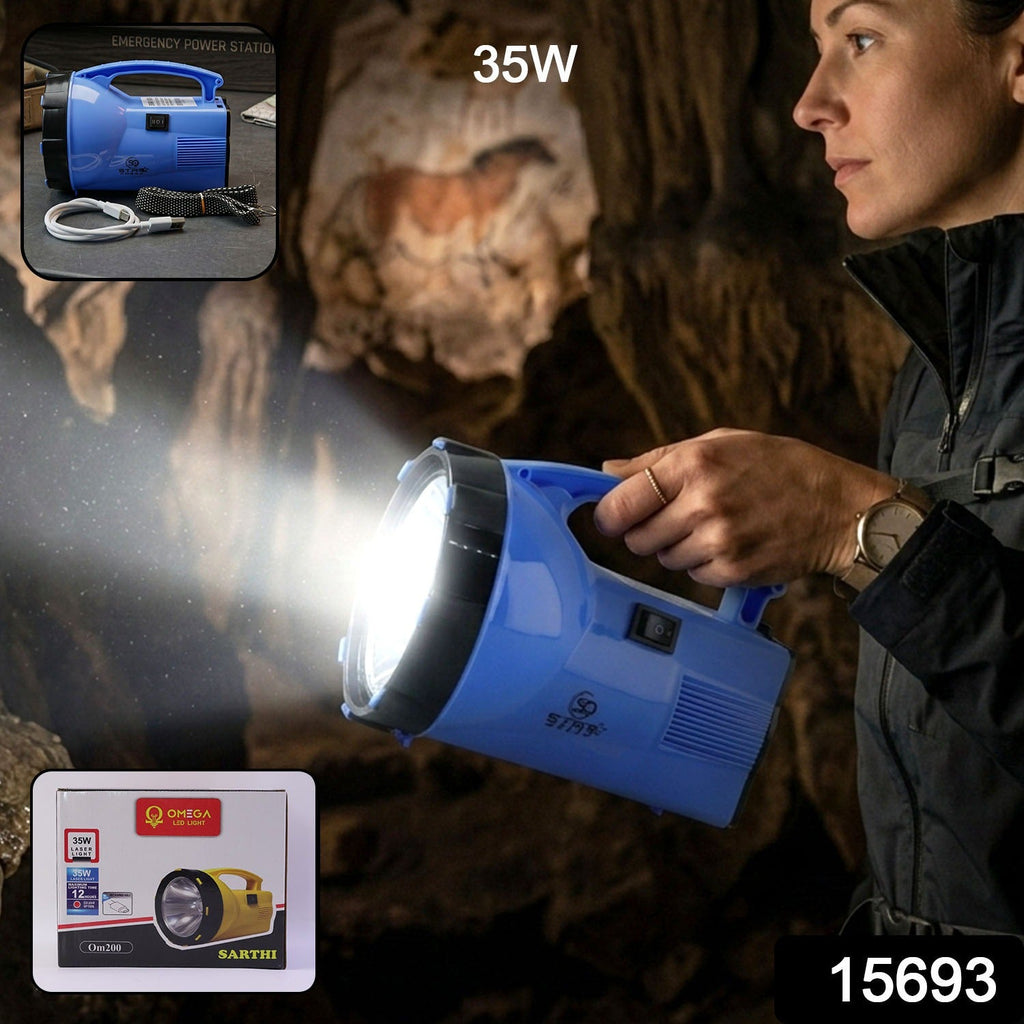 High-power LED search light with focused beam