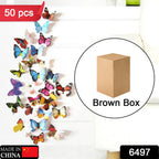 The Butterfly 3D Night Lamp creating a soft, warm glow in a bedroom.