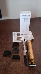 Retail packaging box for the Calm & Curl professional electric body hair trimmer.