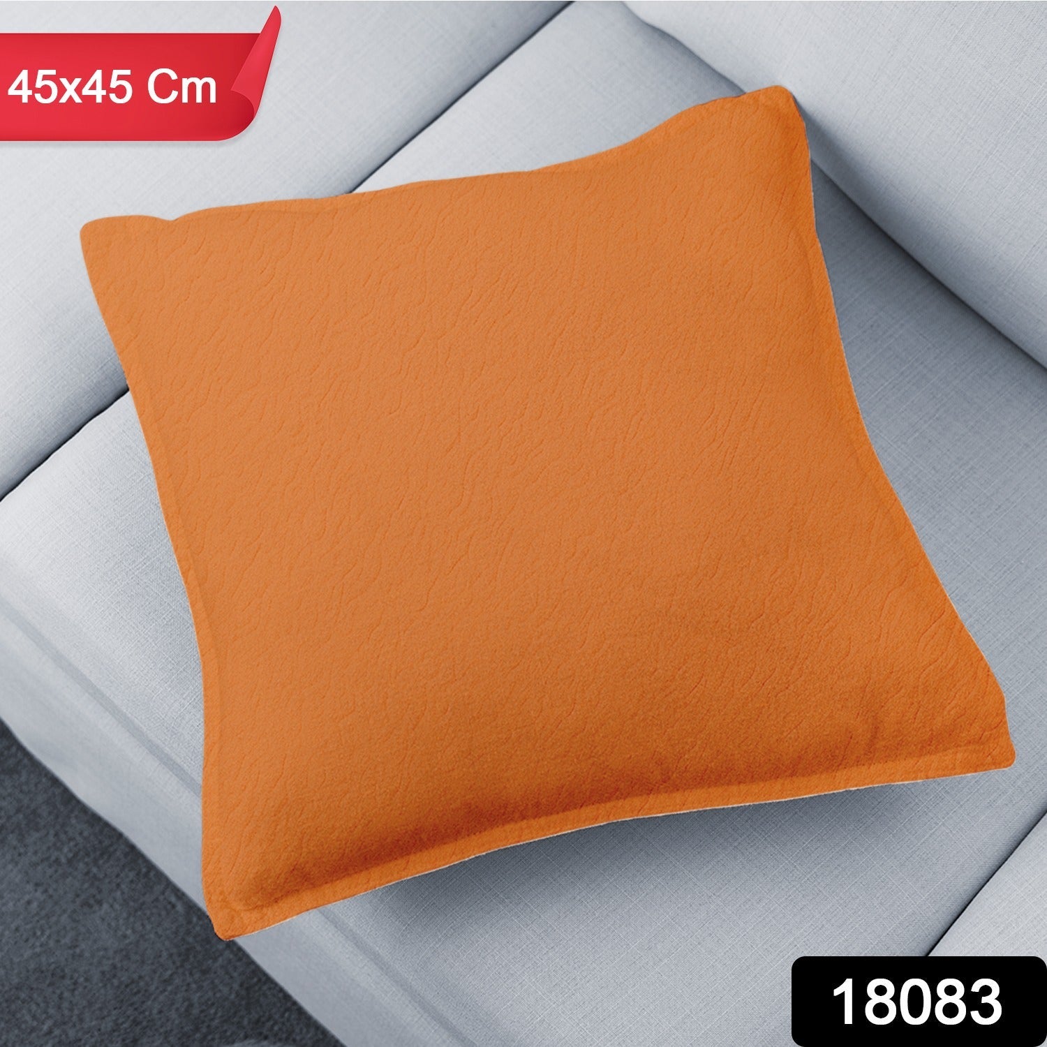 Close-up of a soft brown 45x45 CM pillow cover with subtle texture.