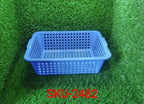 Plastic fruit and vegetable basket, a practical addition to any Indian kitchen.