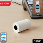 Smooth thermal receipt paper roll for direct printer use