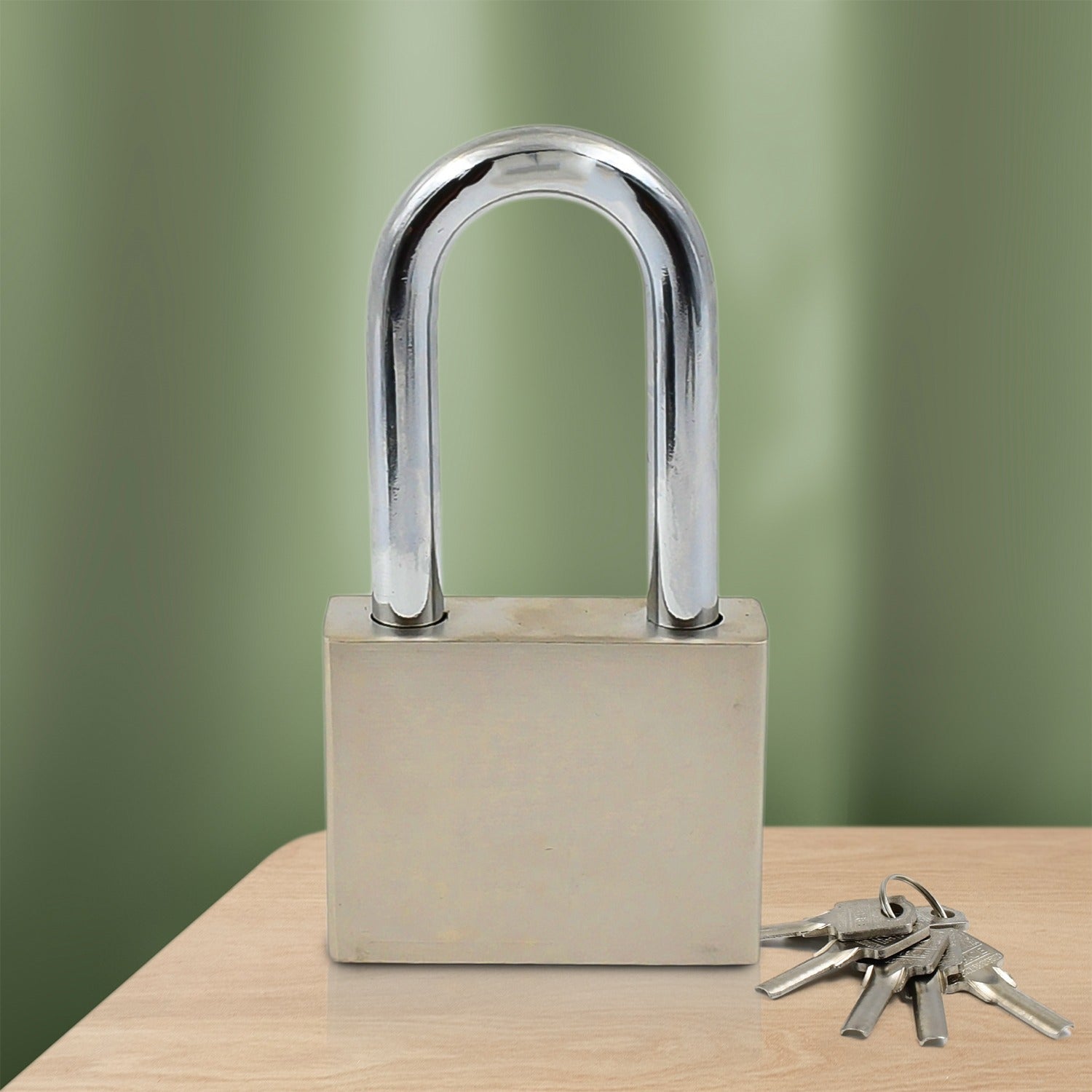 Safelix solid brass body padlock 60mm with four keys.