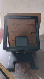 Sturdy and elegant foldable desktop stand, showcasing its minimalist design.