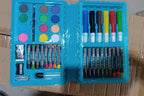 Complete 42-piece kids art set with multi-color markers and painting tools
