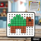 Child engaged with the educational pixel cube game for early learning.