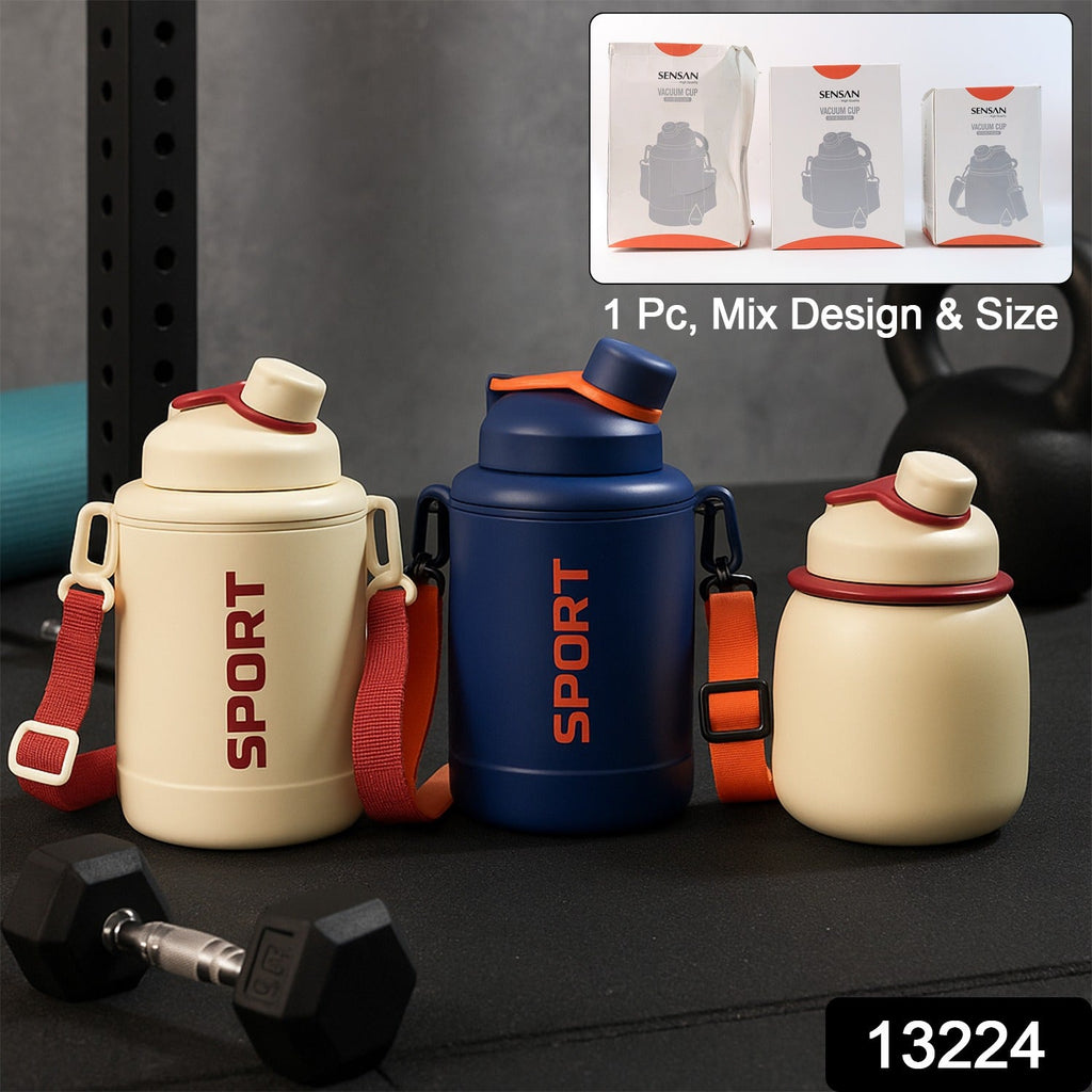 Portable leak-proof sports vacuum flask for travel and gym use