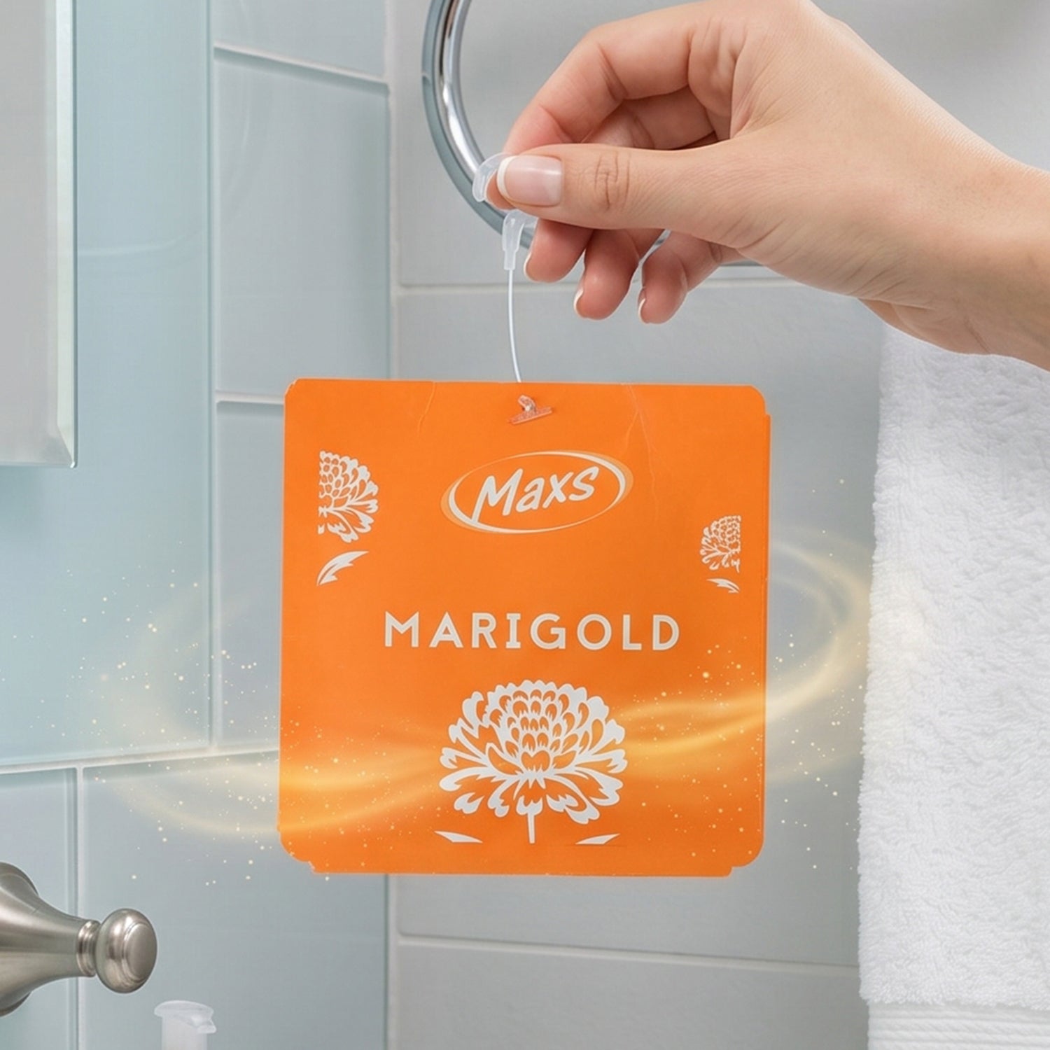 Portable gel freshener pouch for ease of use