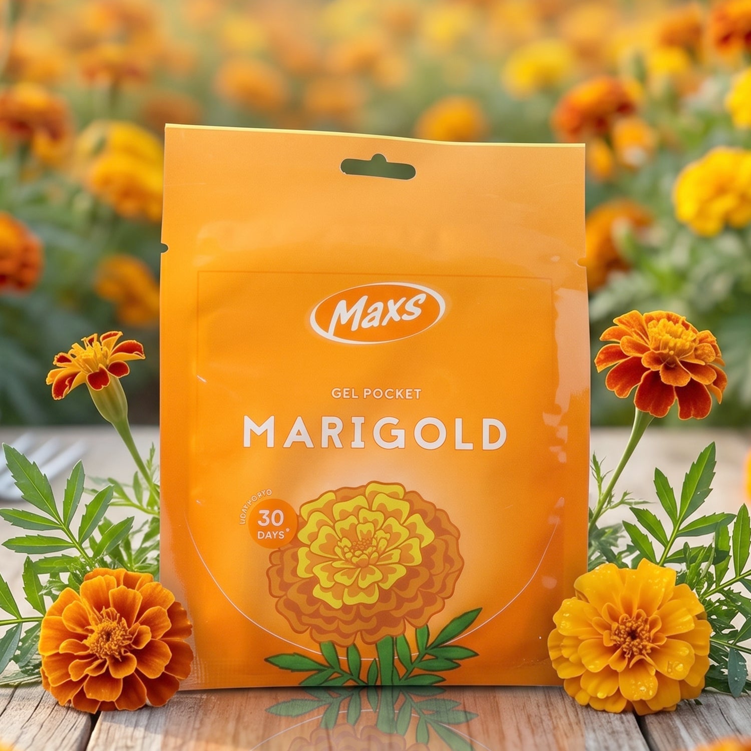 Marigold fragrance gel air freshener pocket