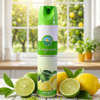 Multiple angle views of Lime Zest Air Freshener Spray