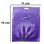 Maxs Lavender Gel Air Freshener packaging details.
