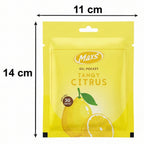 Gel air freshener showing texture with citrus scent