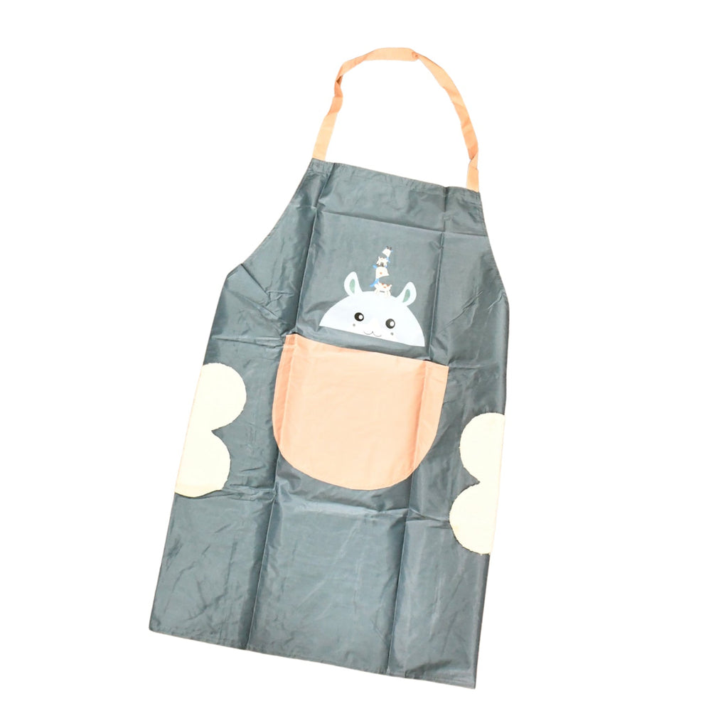 Lightweight cartoon animal kitchen apron for cooking and gardening