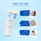 Branding text for Aqua Face Wash hydrating gel cleanser