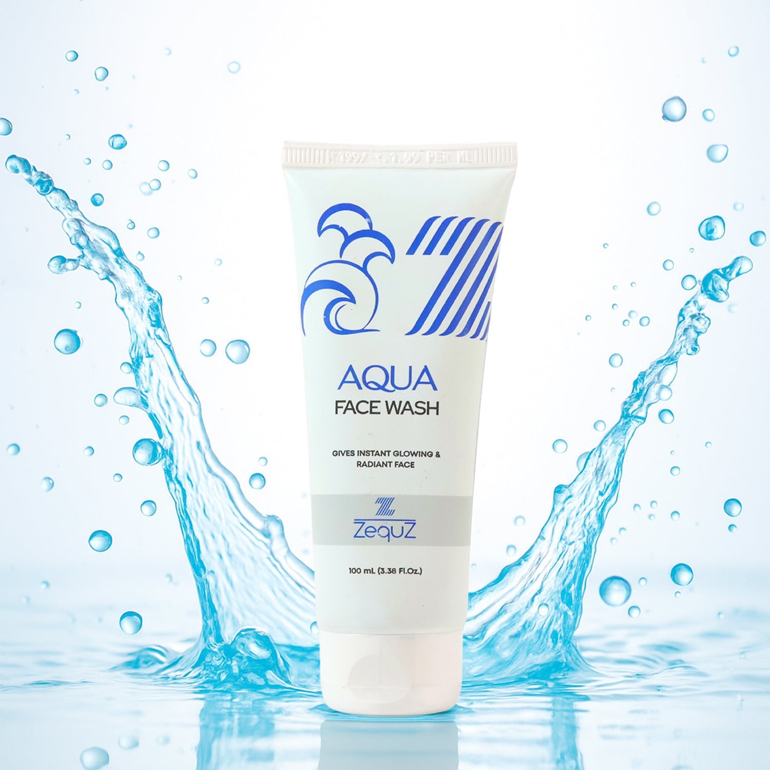 Aqua Face Wash 100ml tube front showing hydrating daily cleanser